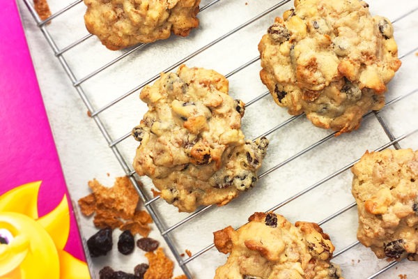 Raisin Bran Cookies - Old fashioned recipe made with molasses.